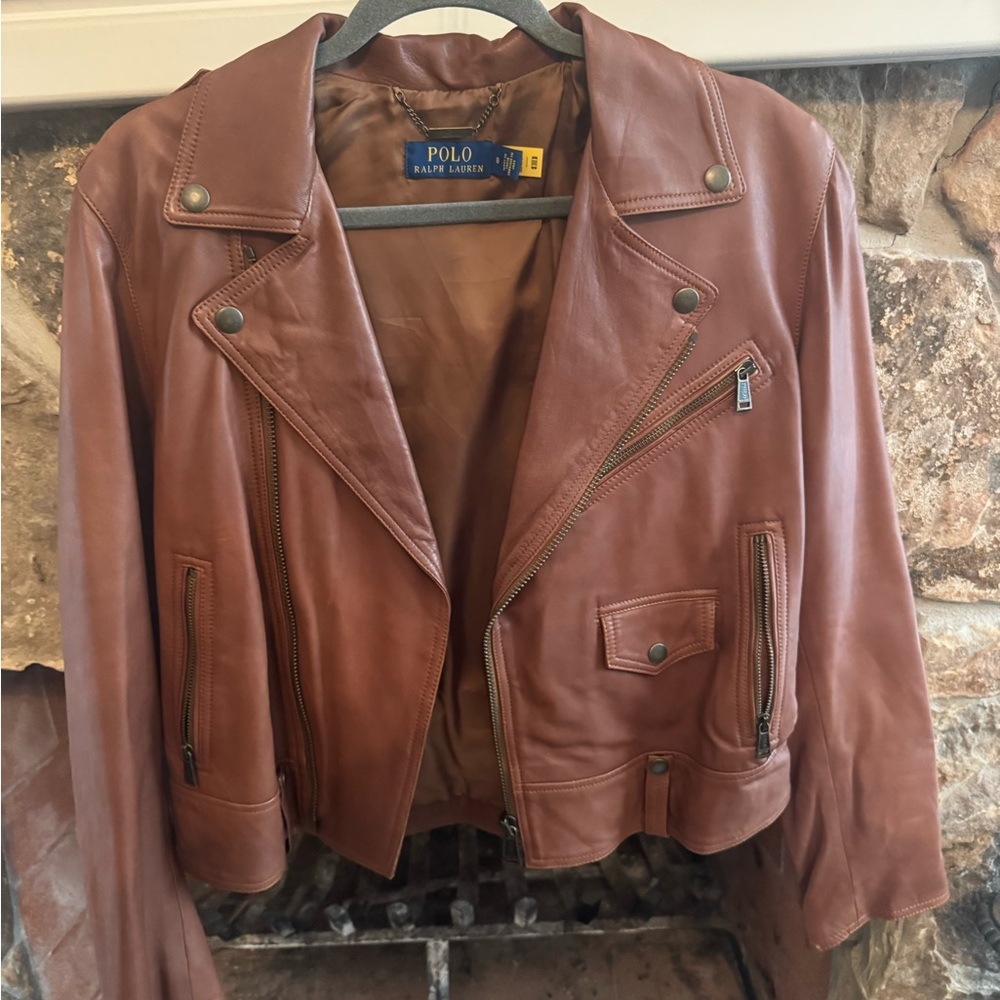Ralph Lauren Brown Leather Jacket
